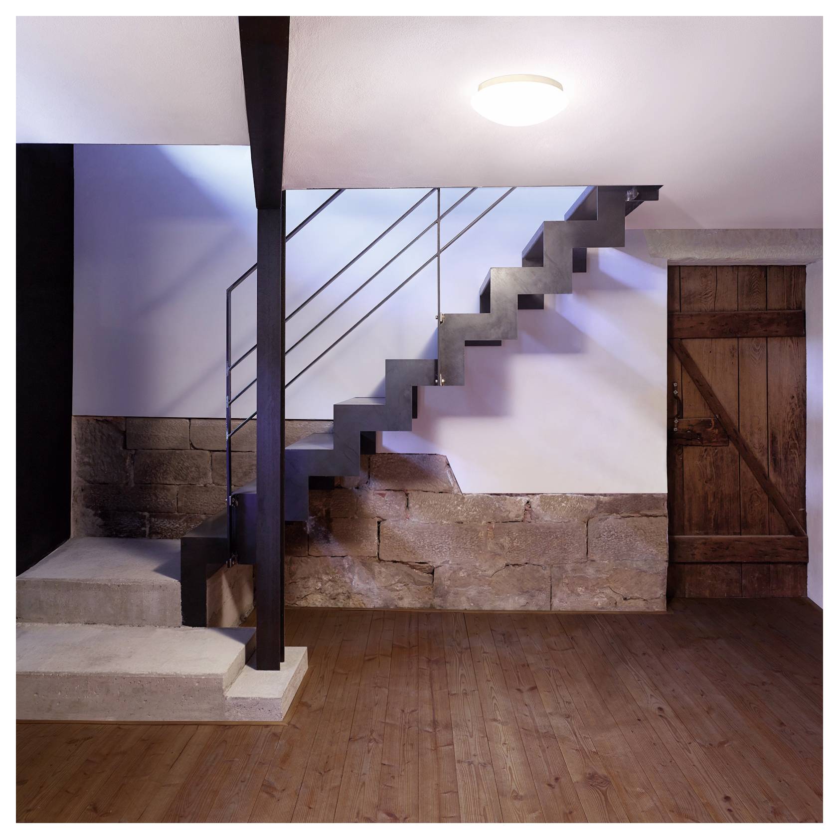 Steinel 110081895 RS 16 LED Glas Plafonnier LED avec détecteur de mouvements LED LED intégrée 9.3 W blanc — Photo 3 sur 3