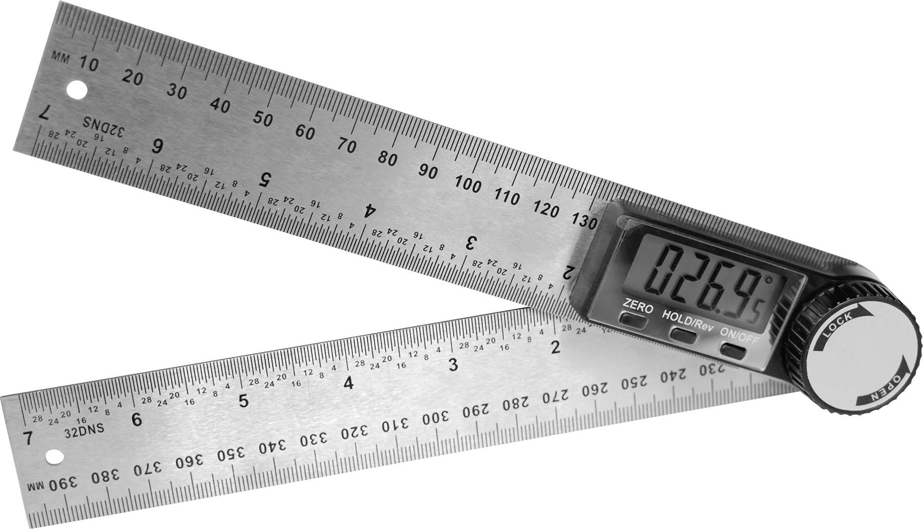 Digitális szögmérő 200 x 200 mm 360°, Brüder Mannesmann M81220