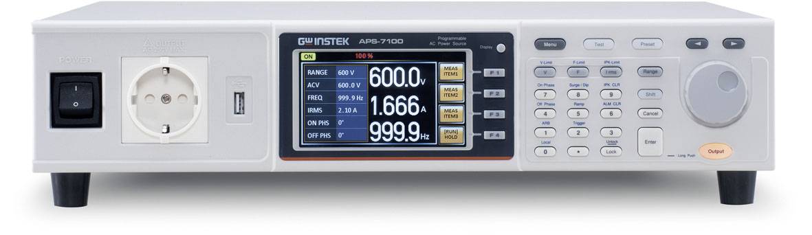 GW Instek APS-7100 Labortápegység, szabályozható 0 - 310 V/AC 0 - 8.4 A 1000 VA Programozható, Auto Range Kimenetek száma 1 x
