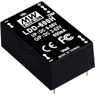 Mean Well LDD-1200H LED meghajtó  Állandó áramú  1200 mA 2 - 46 V/DC Fényerő-szabályozó nélkül, Túlterhelés elleni védel