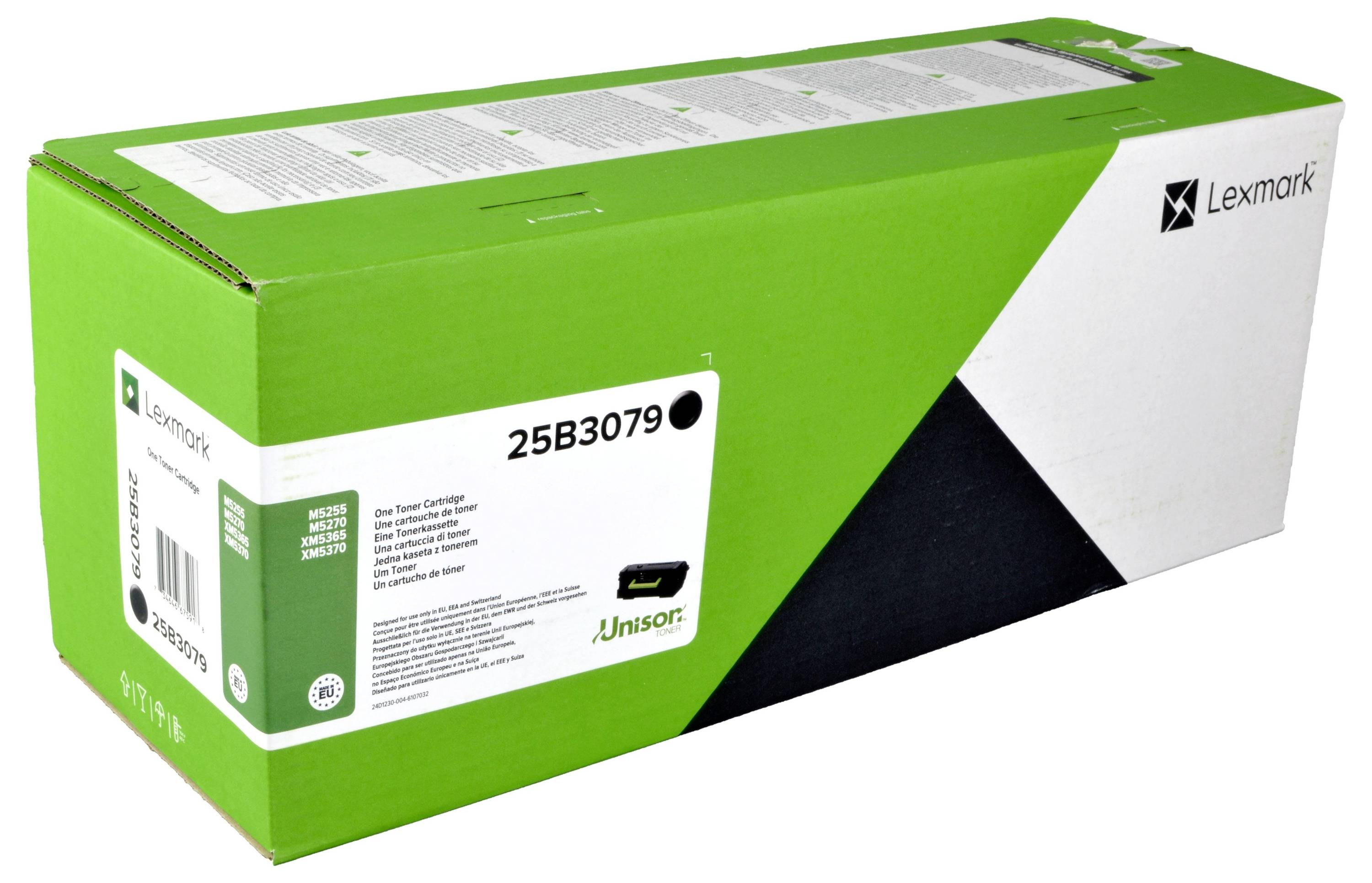 Lexmark Toner M5255 M5270 XM5365 XM5370 Eredeti Fekete 45000 oldal 25B3079-0