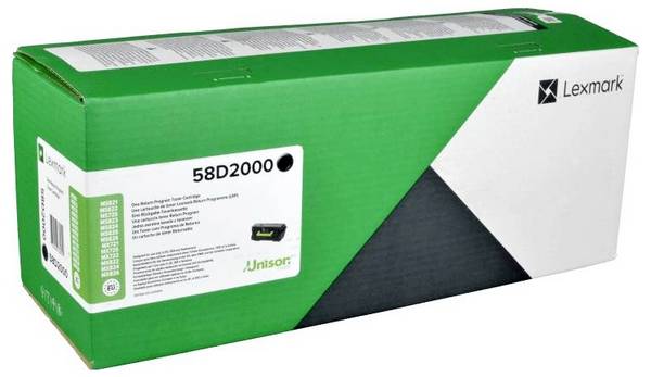 Lexmark Toner kazetta MS725 MS821 MS822 MS823 MS825 MS826 MX721 MX722 MX822 MX826 Eredeti  Fekete 7500 oldal 58D2000