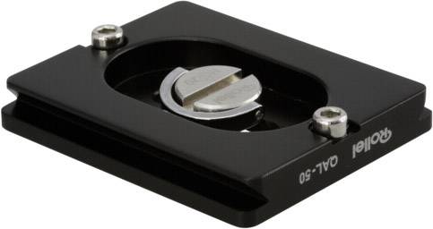Rollei QAL-50 schwarz Schnellwechselplatte Gyorsan cserélhető alaplap Külső menet=1/4"-1