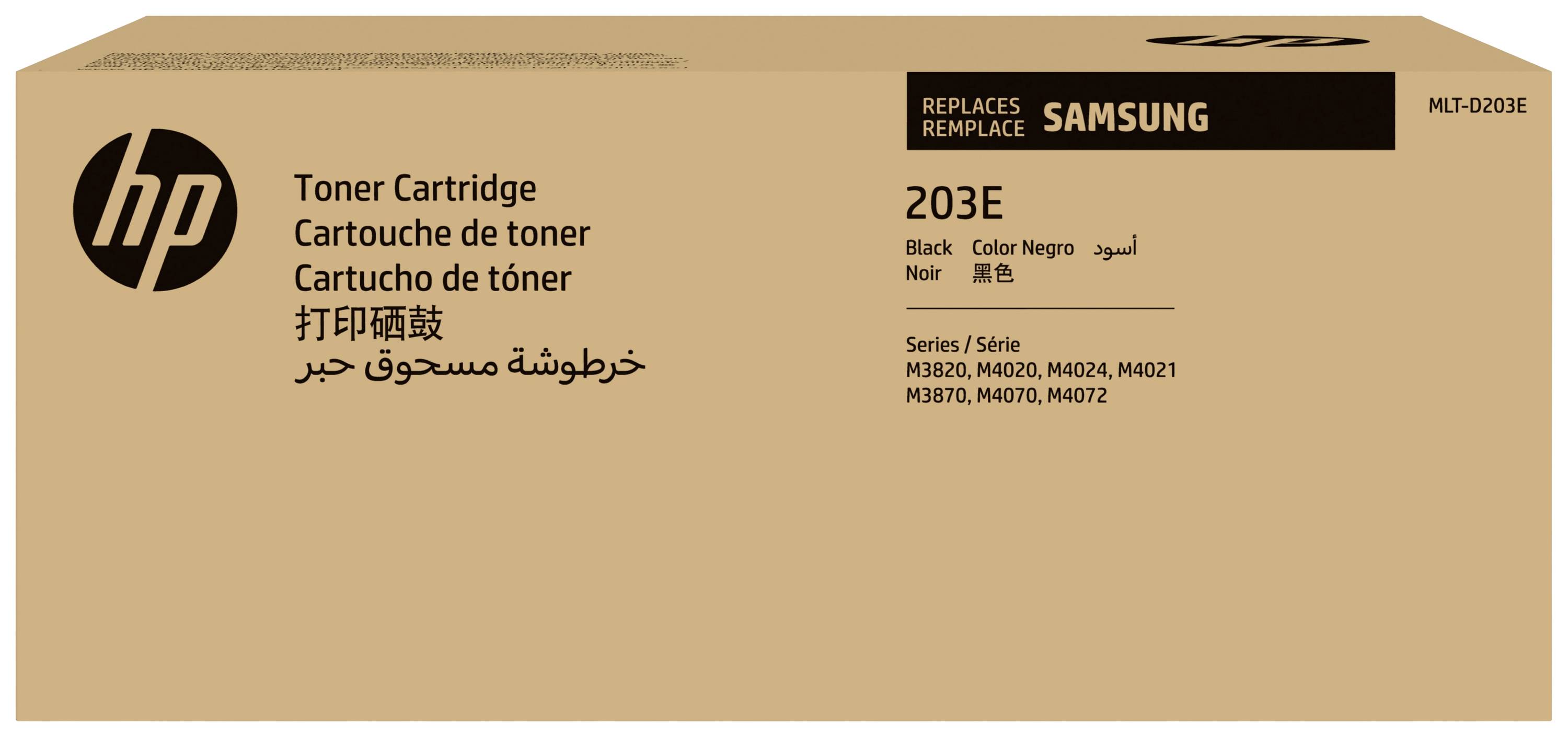 Tonerkazetta 203E, kompatibilis Samsung modellek: M3820, M4020, M4030, M3870, M4070. Szín: Fekete. Márka: HP.