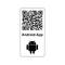 QR-kód, amelyen az 'Android-App' felirat egy Android robot ikon fölött látható.