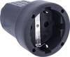 AS Schwabe 62225 Védőérintkezős alj PVC 230 V Fekete IP20