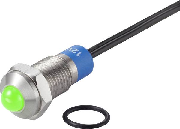 TRU COMPONENTS TC-7495164 LED lámpa Zöld    12 V DC/AC