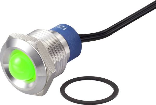 TRU COMPONENTS TC-7495260 LED lámpa Zöld    12 V DC/AC