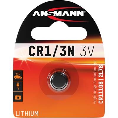 Ansmann Gombelem CR 1/3 N 3 V 1 db  Lítium CR1110