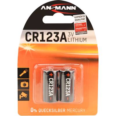 Ansmann CR17335 CR-123A Fotóelem Lítium 1375 mAh 3 V 2 db