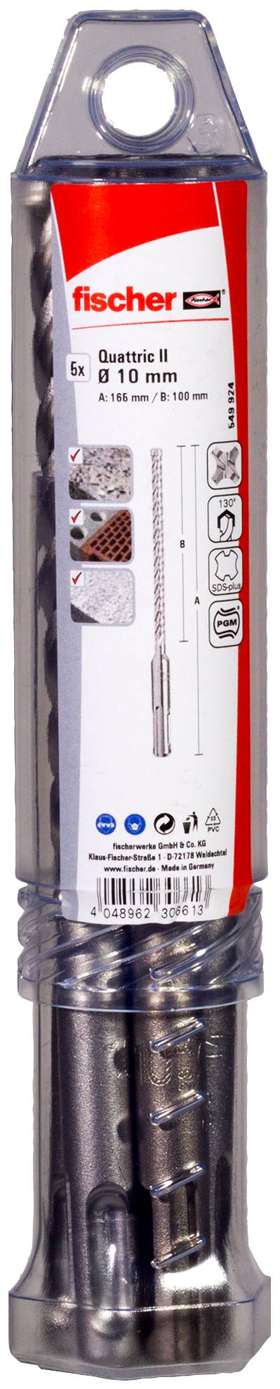Fischer 549924 Kalapácsfúró 10 mm SDS-Plus 1 db