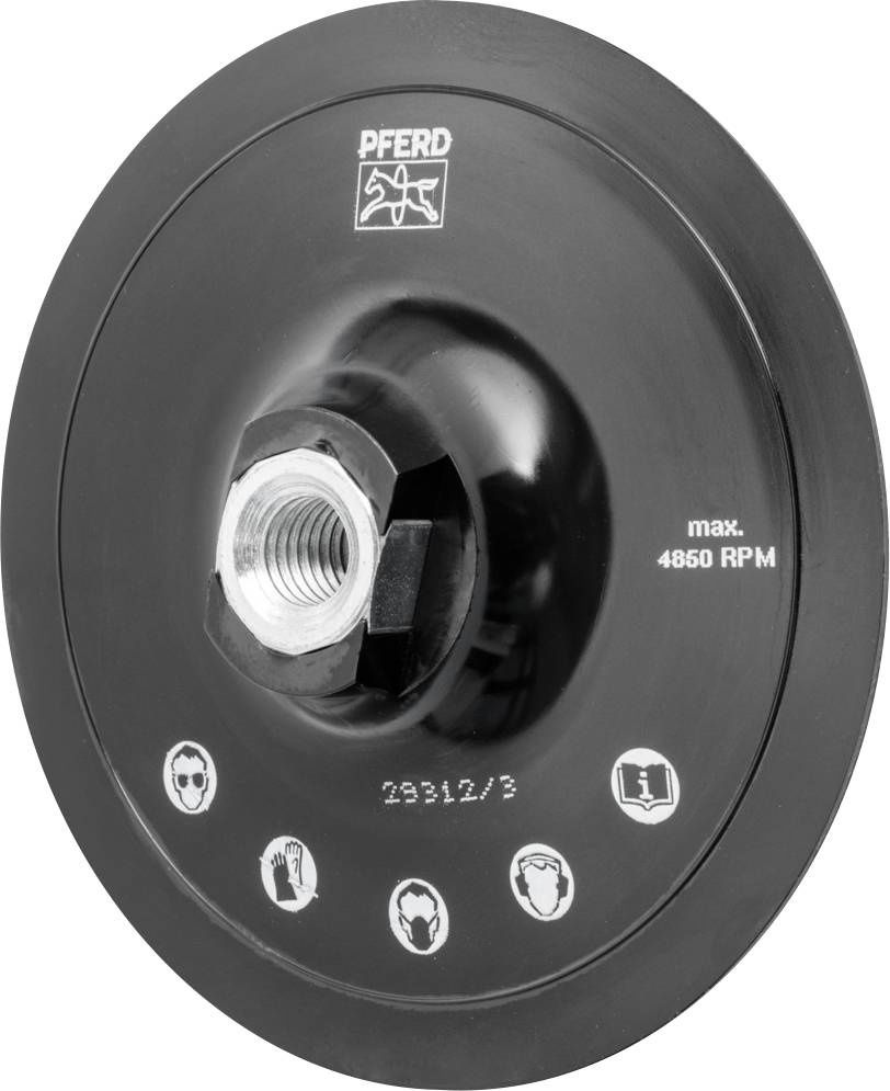 PFERD TOOLS 42710254 Tartó tépőzáras csiszolókoronghoz, KRH 125 M14 Ø 125 mm 1 db