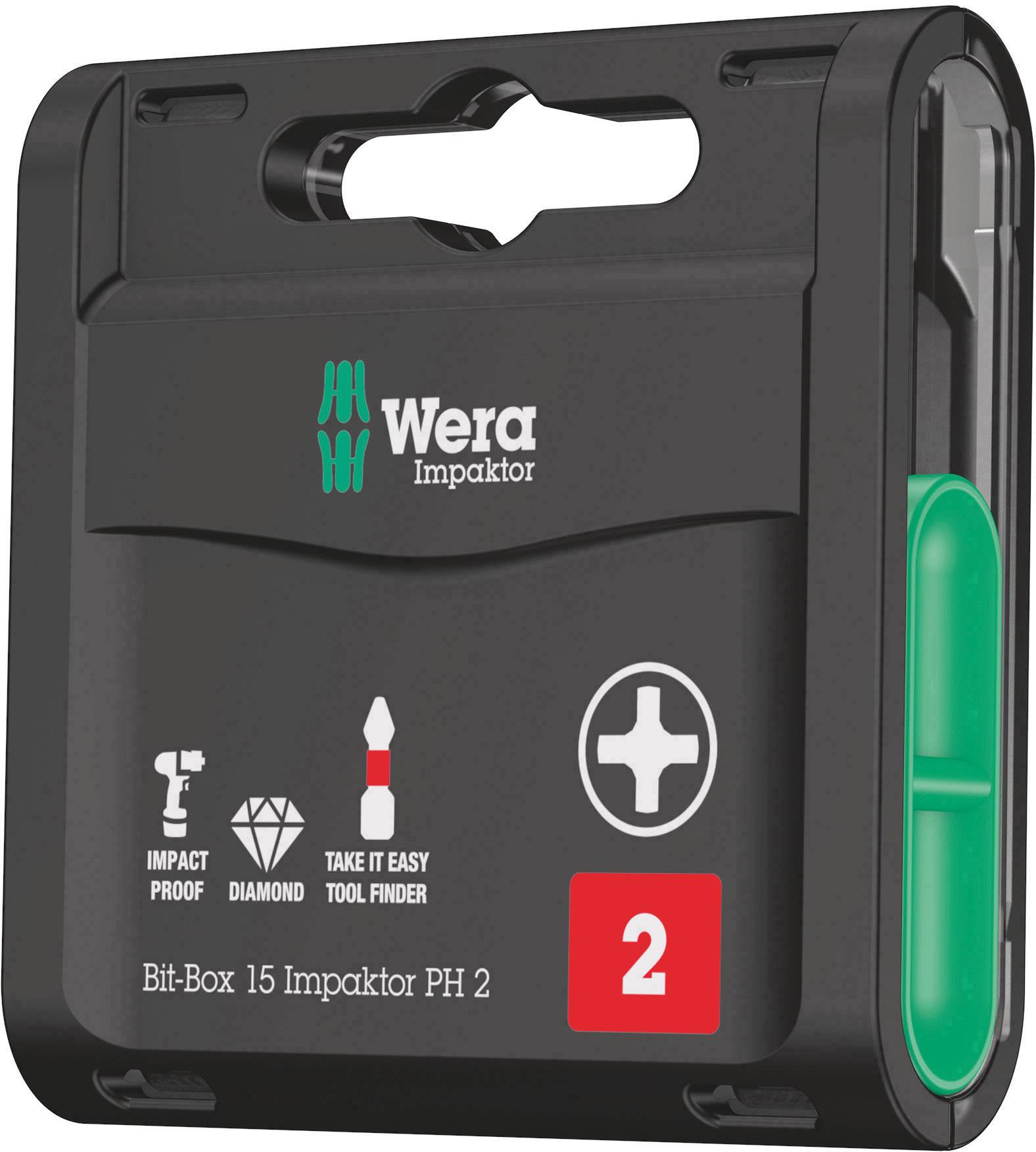 Wera Impaktor 05057752001 Bit készlet 15 részes Hatlap Impaktor technológia
