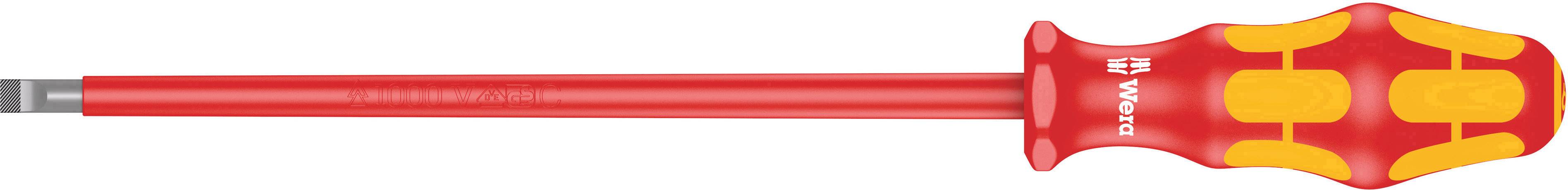 Wera 160i VDE Egyenes pengéjű csavarhúzó Pengeszélesség: 6.5 mm