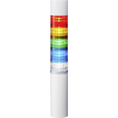 Patlite Jelző oszlop LR6-5M2WJBW-RYGBC  LED 5 színű, Piros, Sárga, Zöld, Kék, Fehér 1 db