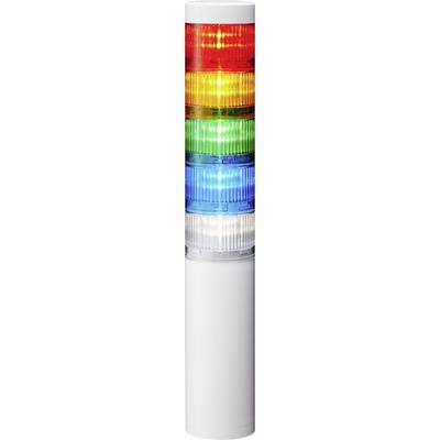 Patlite Jelző oszlop LR6-5M2WJNW-RYGBC  LED 5 színű, Piros, Sárga, Zöld, Kék, Fehér 1 db