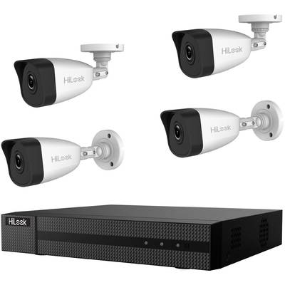 IP megfigyelő kamera készlet, 4 csatornás, 4 kamerával, 1920 x 1080 pixel, HiLook IK-4142BH-MH/P hl414b LAN