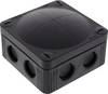 Wiska 10060580 Leágaztató doboz (H x Sz x Ma) 85 x 85 x 51 mm Fekete (RAL 9005) IP66/IP67 1 db