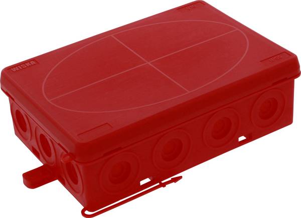 Wiska 10109600 Leágaztató doboz (H x Sz x Ma) 125 x 86 x 41 mm Piros IP55 1 db