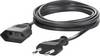 Sygonix SY-5042682 Áram Hosszabbítókábel Fekete 2.00 m H03VVH2-F 2X 0,75 mm²