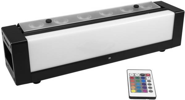 <br>  Eurolite<br>  41700120<br>  Bar-6<br>  DMX LED-es effektsugárzó<br>  <br>  LED-ek száma:36<br>  8 W<br>