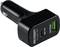 Fekete autós töltő két csatlakozóval: USB-C PD és USB-A Quick Charge. Márka: Voltcraft. Gyors töltéshez az autóban.