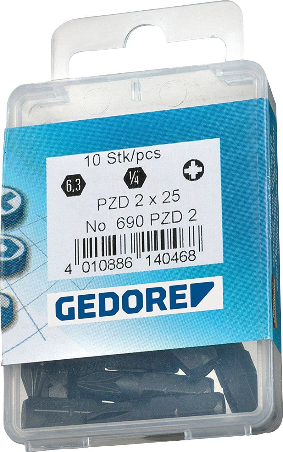 Gedore 690 3 L S-010 6541670 Kereszthornyú bit PH 3 Króm-vanádium speciális acél Barnított C 6.3 1 db