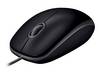 Logitech B110 WLAN egér USB Optikai Fekete 3 Gombok 1000 dpi zajtalan gombok
