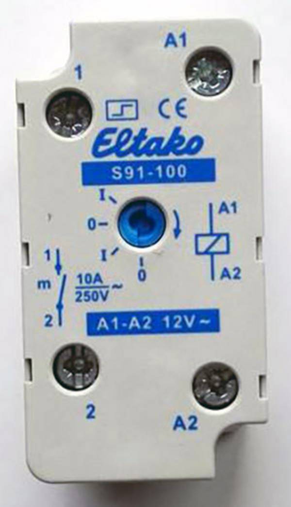Áramlöket kapcsoló Falra szerelhető Eltako S91-100-12VAC 1 záró 12 V/AC 10 A 2300 W darab 1 db