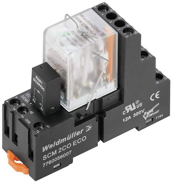 Weidmüller DRMKIT 24VAC 2CO LD Csatoló relé 24 V/AC 10 A 2 váltó 10 db