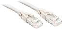 Két fehér Ethernet-kábel átlátszó csatlakozókkal párhuzamosan egymás mellett fekszik. Ezeket gyakran hálózati csatlakozásokhoz használják.