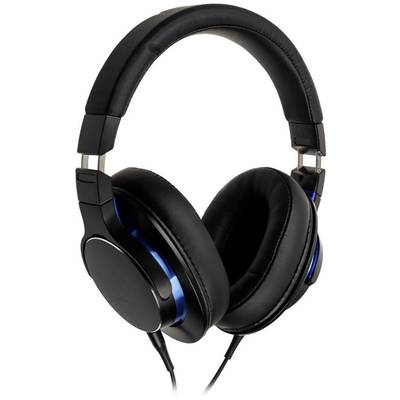 Audio Technica ATH-MSR7bBK Gamer  Over Ear headset Vezetékes Stereo Fekete, Kék  