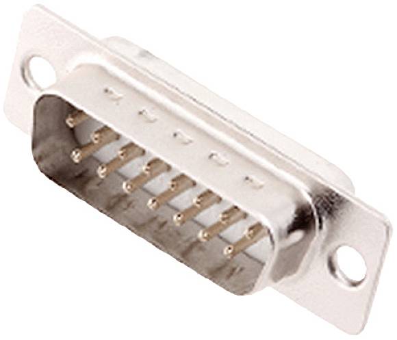 encitech DM15-SP-W 2108-0200-02 D-SUB tűs kapocsléc 180 ° Pólusszám: 15 Forrasztókehely 1 db Tray