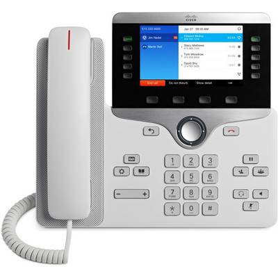 Cisco CP-8841-W-K9= Rendszertelefon, VoIP  Színes kijelző Fehér 