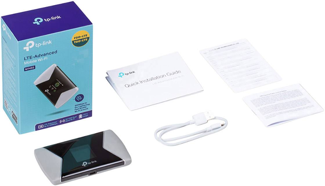 Mobil Hotspot, WLAN router, 4G LTE 2,4 GHz, 5 GHz, TP-LINK M7450-2