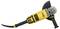 Egy sárga sarokcsiszoló fekete fogantyúval és védőburkolattal, alkalmas nehéz vágási és csiszolási munkálatokhoz.