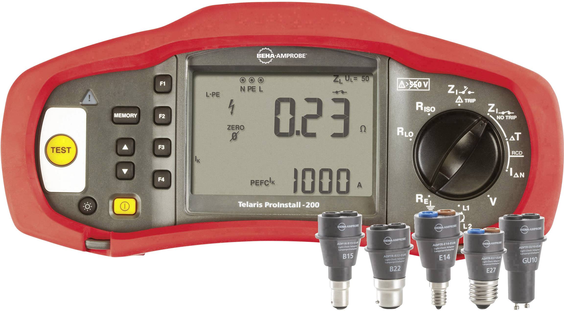 Beha Amprobe PROINST-200-CH KIT1 Telepítés teszter VDE szabvány 0100