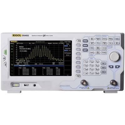 Rigol DSA832-TG Spektrum analizátor Gyári standard (tanúsítvány nélkül) 3.2 GHz   Tracking generátor