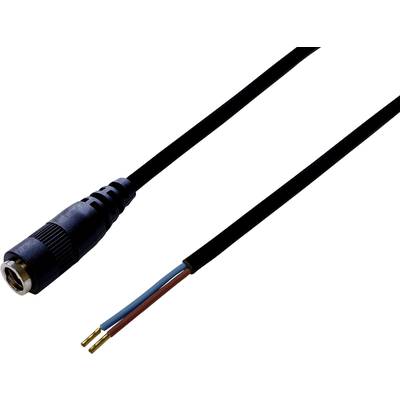 BKL Electronic 075188 Kisfeszültségű csatlakozóvezeték Kisfeszültségű alj - Kábel, nyitott végekkel  5.50 mm  2.50 mm 1.