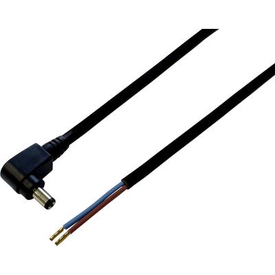 BKL Electronic 075171 Kisfeszültségű csatlakozóvezeték Kisfeszültségű dugó - Kábel, nyitott végekkel 5.50 mm 2.50 mm   0