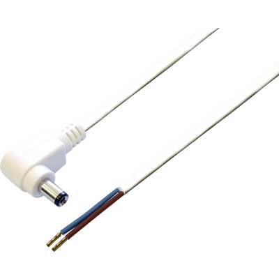 BKL Electronic 075199 Kisfeszültségű csatlakozóvezeték Kisfeszültségű dugó - Kábel, nyitott végekkel 5.50 mm 2.50 mm   3