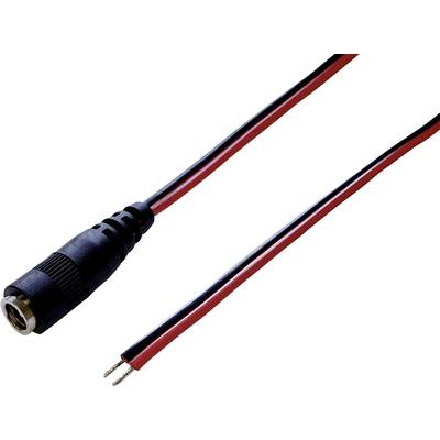 BKL Electronic 075122 Kisfeszültségű csatlakozóvezeték Kisfeszültségű alj - Kábel, nyitott végekkel  2.50 mm   1.00 m 1 