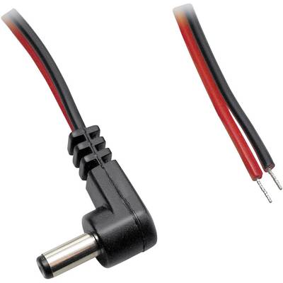 BKL Electronic 075112 Kisfeszültségű csatlakozóvezeték Kisfeszültségű dugó - Kábel, nyitott végekkel 5.50 mm 2.50 mm   3