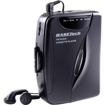 Walkman, hordozható kazetta lejátszó, fekete, Basetech BT-2251874