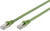 Digitus DK-1644-A-PUR-250 RJ45 Hálózati kábel, patchkábel CAT 6A S/FTP 25.00 m Zöld Fólia árnyékolás, Tejes árnyékolás, Árnyékolt, Halogénmentes, Simplex, Kettős árnyékolás, sodort érpár, PUR köpeny 1 db