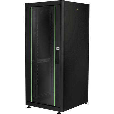 Digitus DN-19 26U-6/6-DB 19" hálózati szekrény (Sz x Ma x Mé) 600 x 1330 x 600 mm 26 ME Fekete, Fekete (RAL 9005)