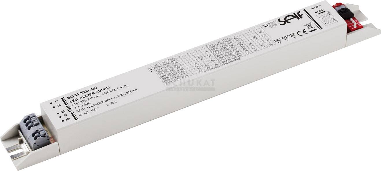 Self Electronics SLT80-700IL-EU LED meghajtó Állandó áramú 80 W 325 - 700 mA 60 - 246 V/DC Beállítható, Túlterhelés elleni védelem, Túlfeszültség kategória,,