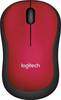 Logitech M185 WLAN egér Rádiójel vezérlésű Optikai Piros 3 Gombok 1000 dpi