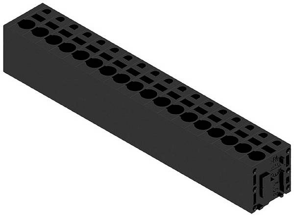 Weidmüller 1426750000 Csavaros kapocstömb 2.5 mm² Pólusszám 18 Fekete 15 db