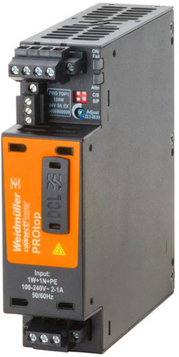 Weidmüller 2466980000 Kapcsolótápegység  24 V/DC 5 A 120 W   Tartalom, tartalmi egységek rendelésenként 1 db